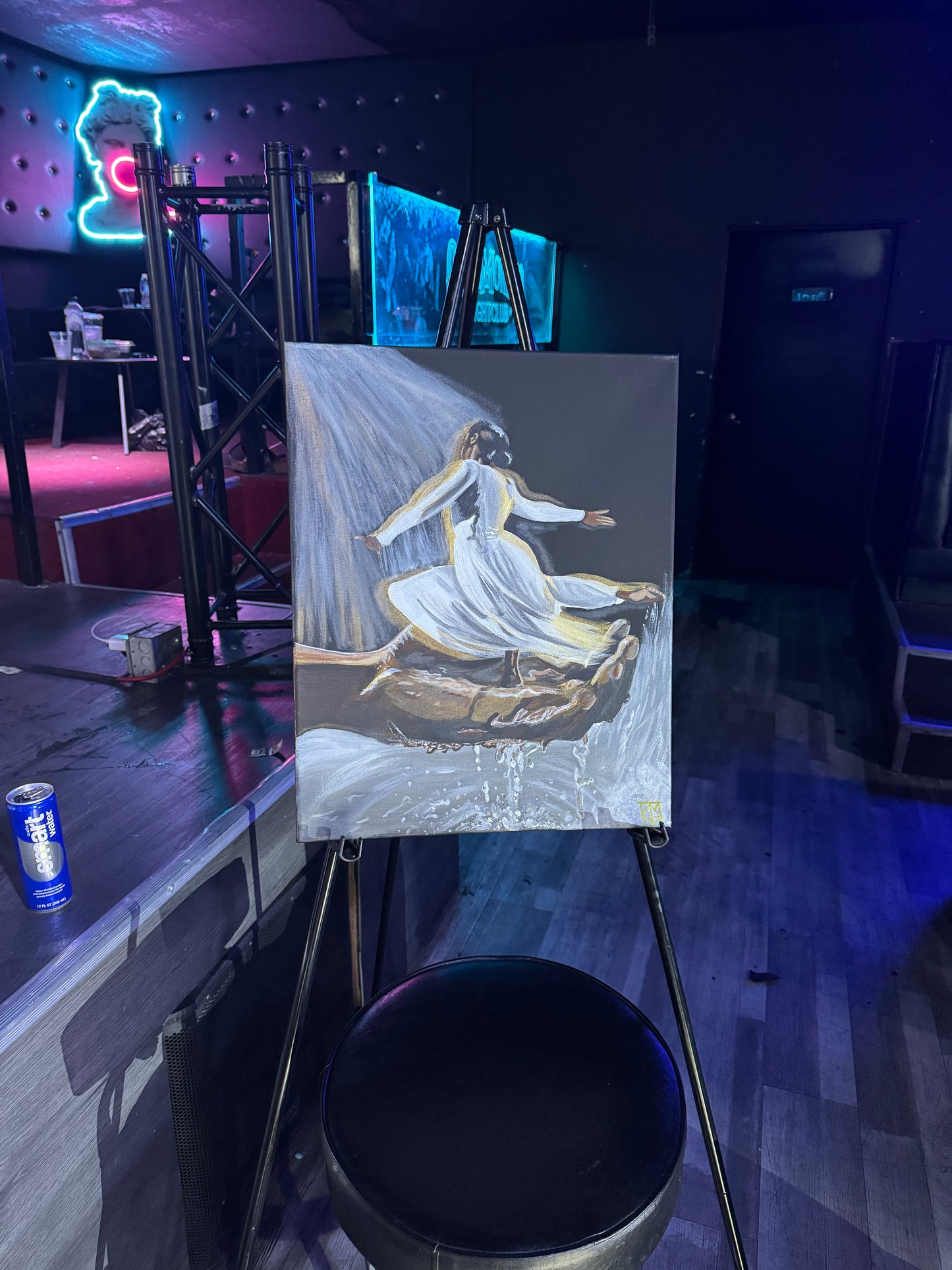 Live painting session
